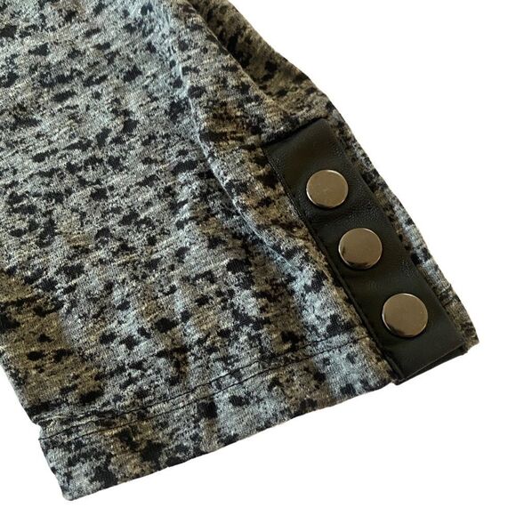 Cato Black/Gray Long Sleeve Side Ruched Dress Sz 22/24W - Picture 5 of 9